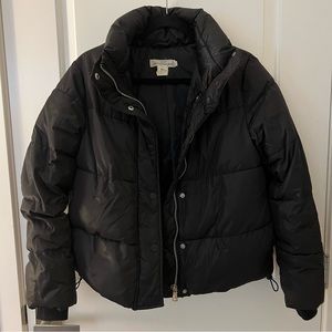 Black puffer jacket